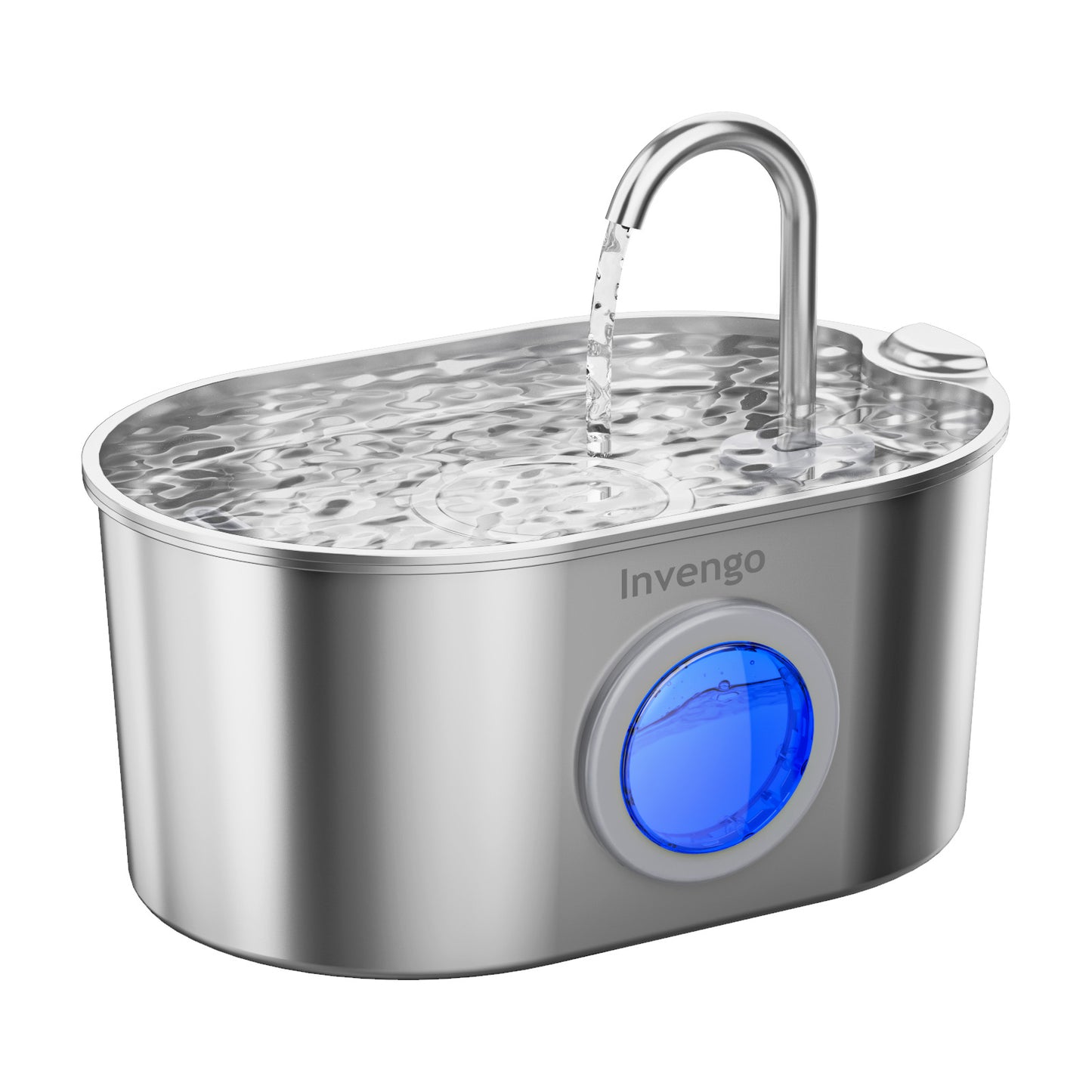 Invengo Pet Stainless Steel Water Fountain with 2.2L