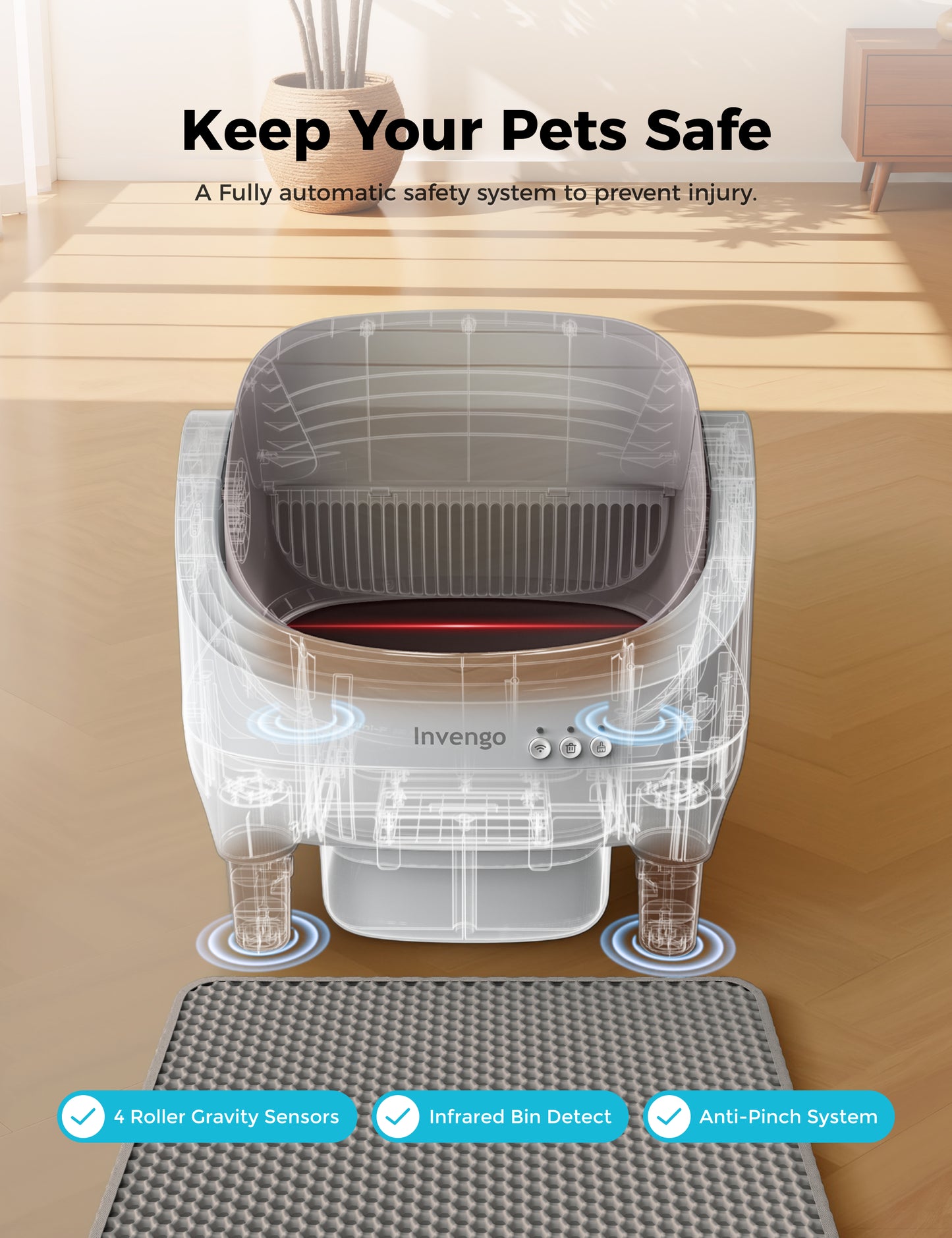Invengo Automatic Self-Cleaning Cat Litter Box