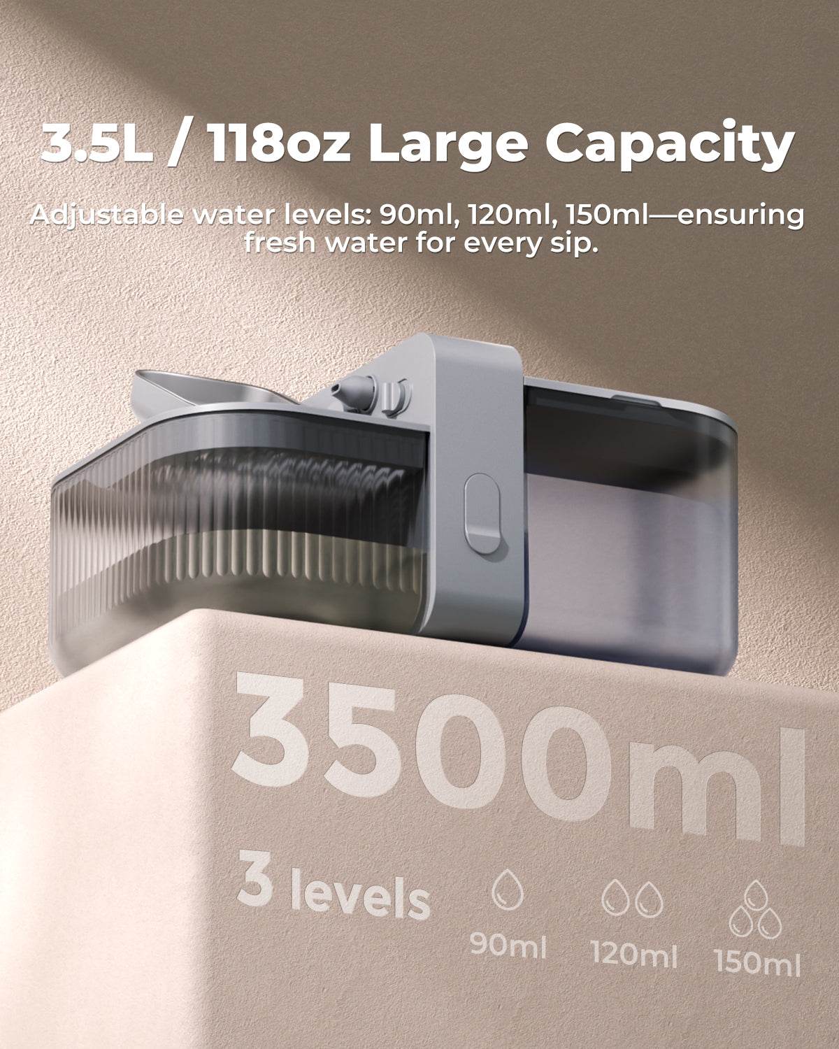 Invengo Wireless Automatic Water Fountain with No Filter