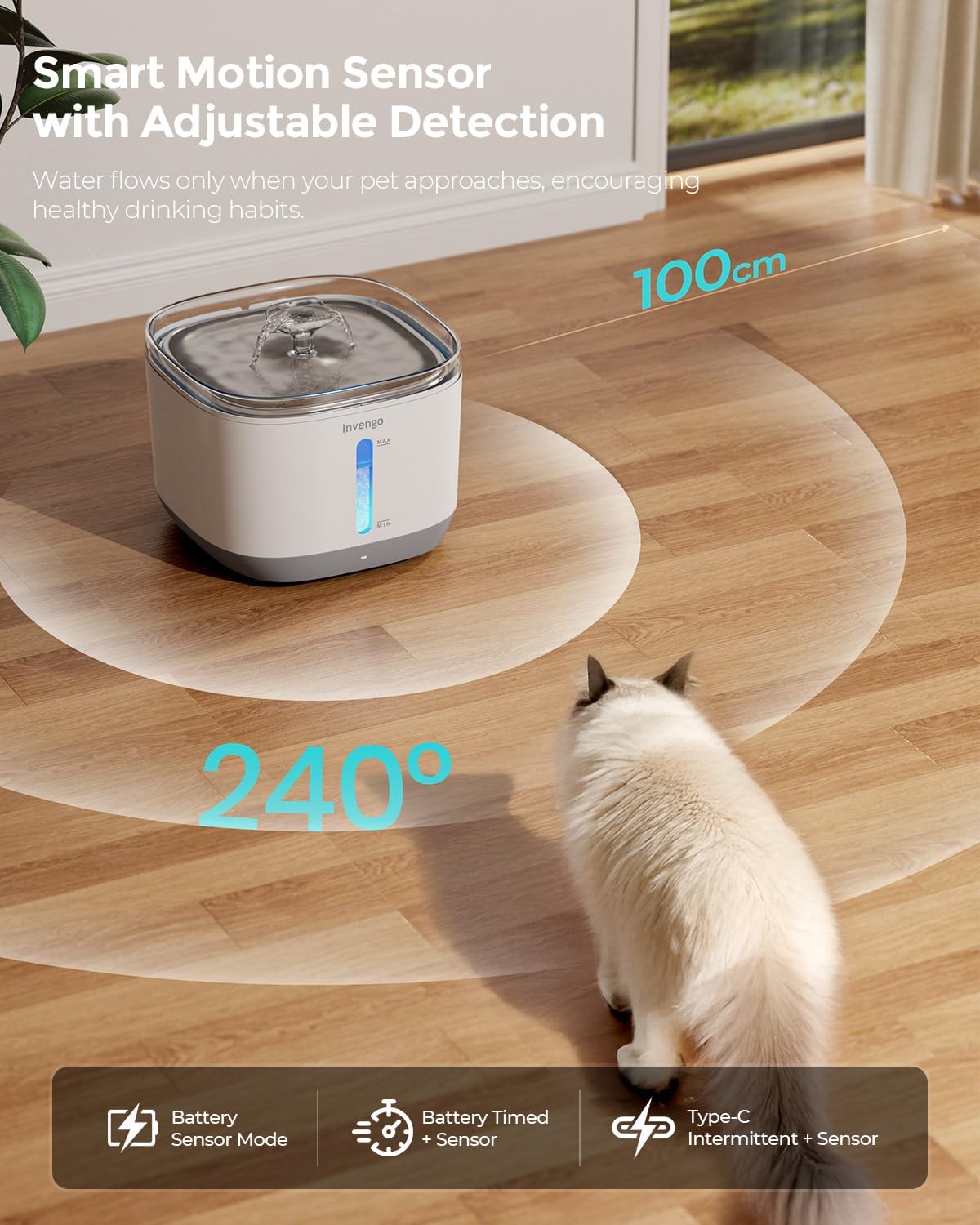 Invengo Cat Wireless Water Fountain