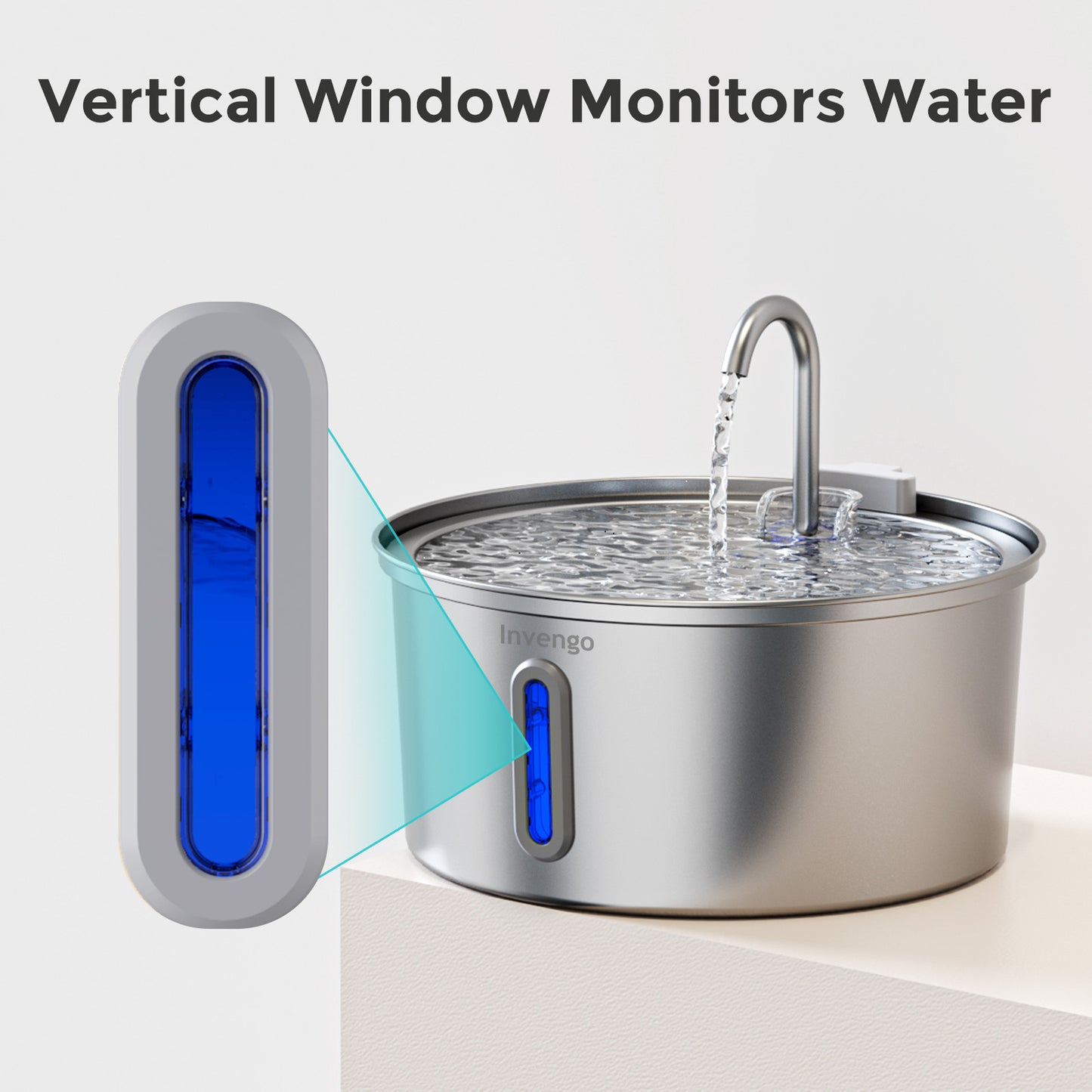 Invengo Pet Water Fountain with Stainless Steel