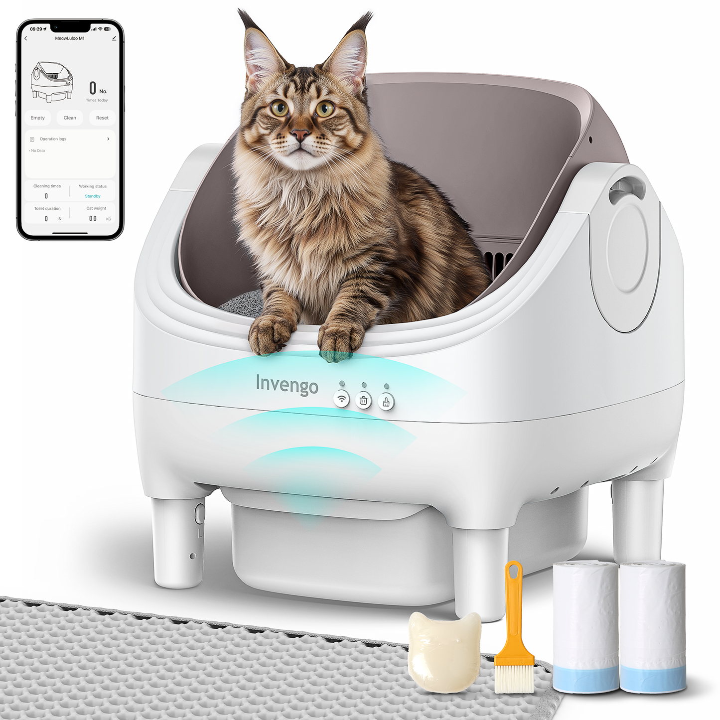 Invengo Automatic Self-Cleaning Cat Litter Box