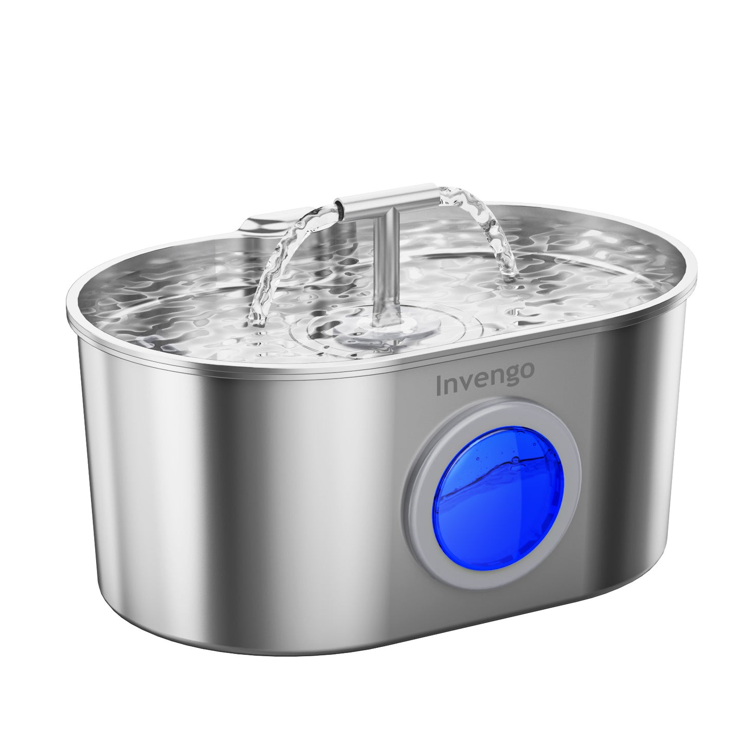 Invengo Pet Stainless Steel Water Fountain with 2.2L