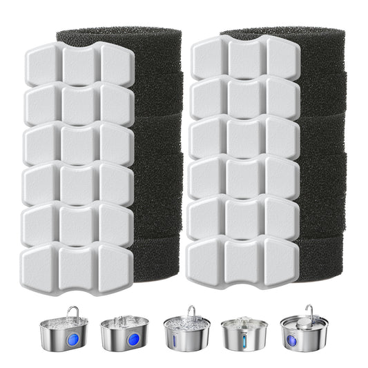 12 Pack Replacement Filters for Cat Water Fountain