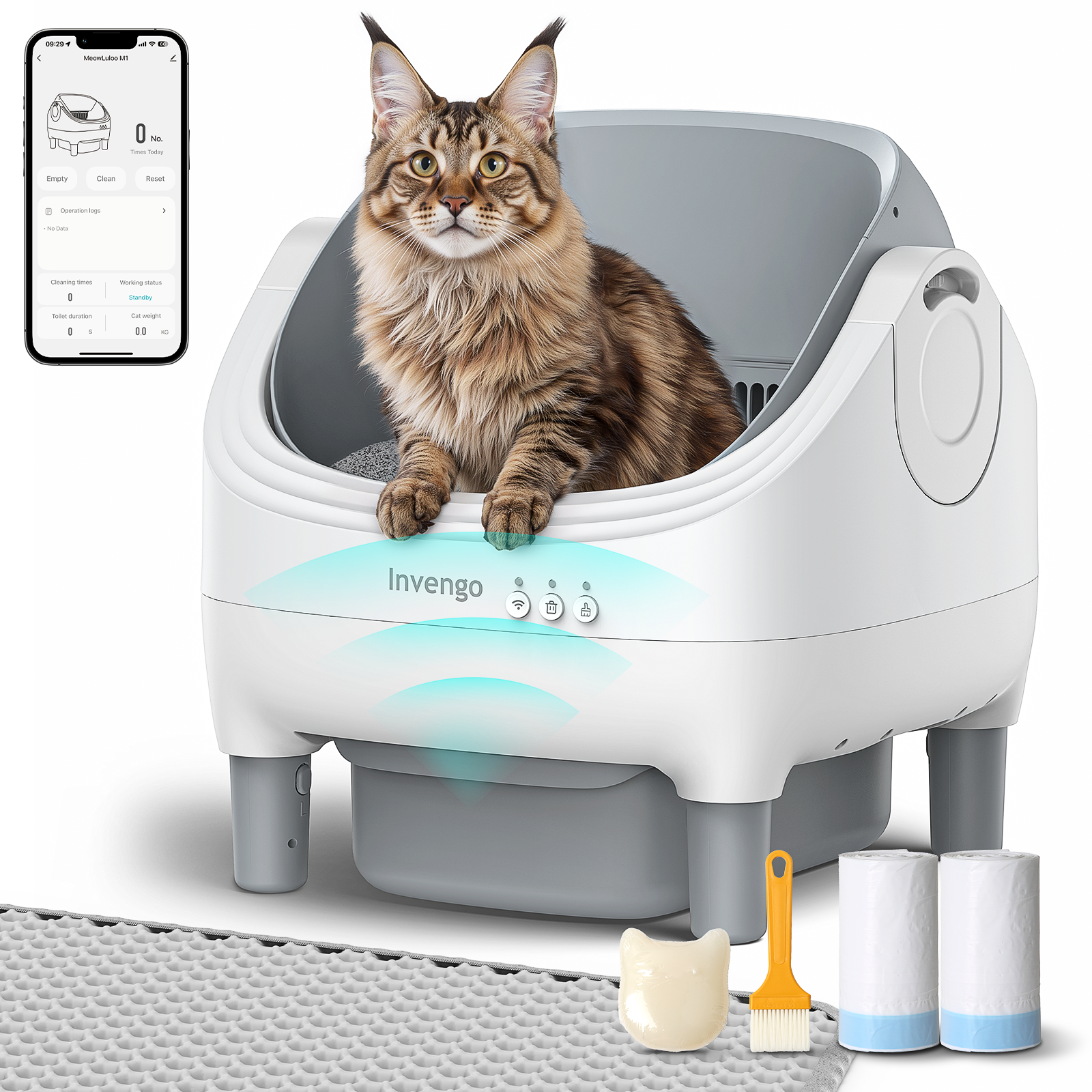 Invengo Automatic Self-Cleaning Cat Litter Box – Invengo SmartCare Store